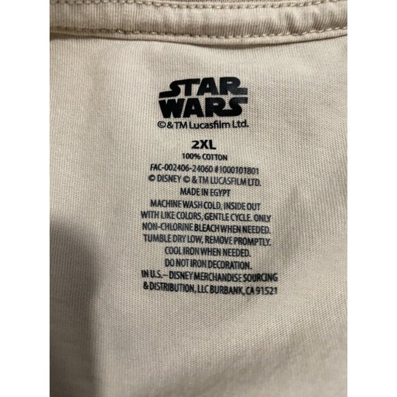 Disney Parks Star Wars Princess Leia I Love You Adult Shirt Sz 2XL SOFT COMFY - Picture 4 of 8